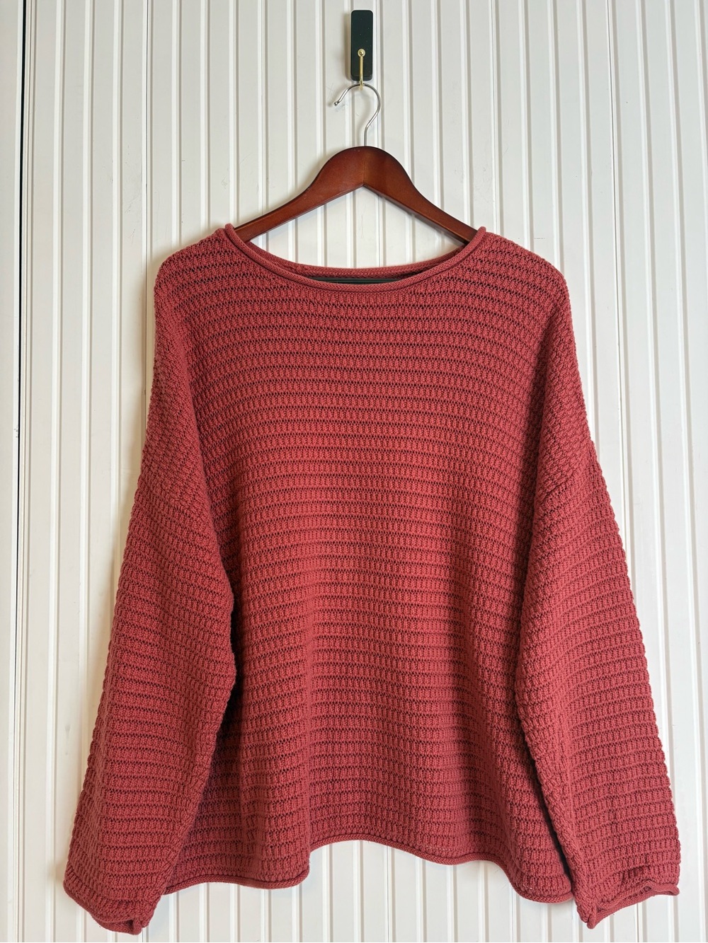 Womenโs Roll Neck Sweater 100% Cotton Minimalist Staple Everyday